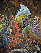 Bohumil Kubista The Raising of Lazarus painting
